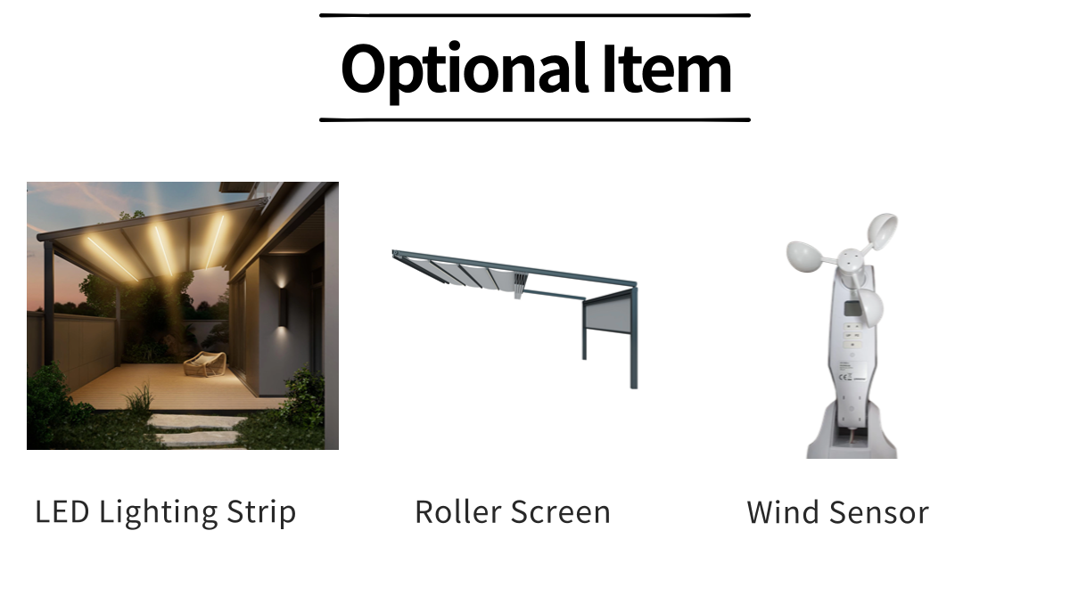 Retractable PVC Pergola